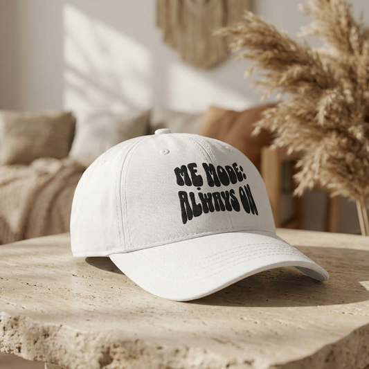 "Mẹ Mode: Always On" Embroidered Dad Cap for Vietnamese American Moms