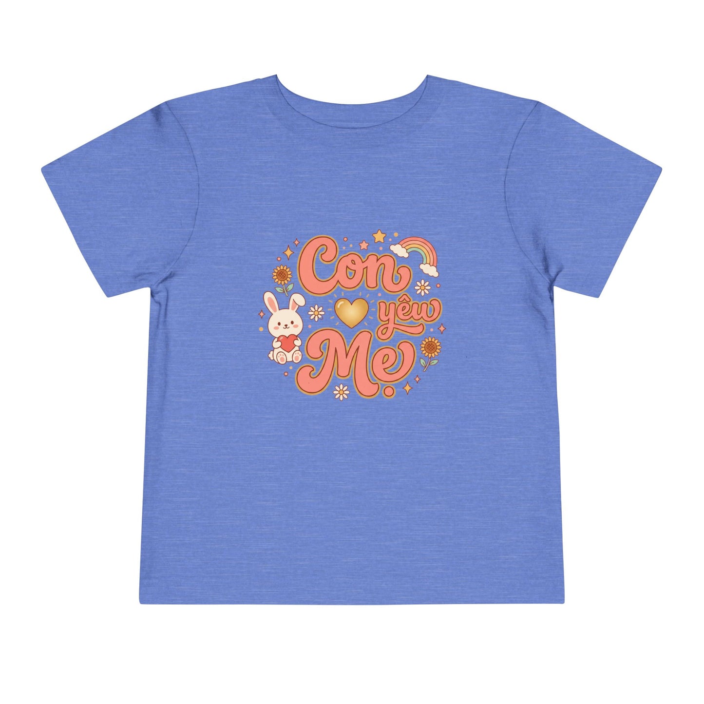 "Con Yêu Mẹ" Vietnamese American Mom-Loving Toddler Tee Shirt
