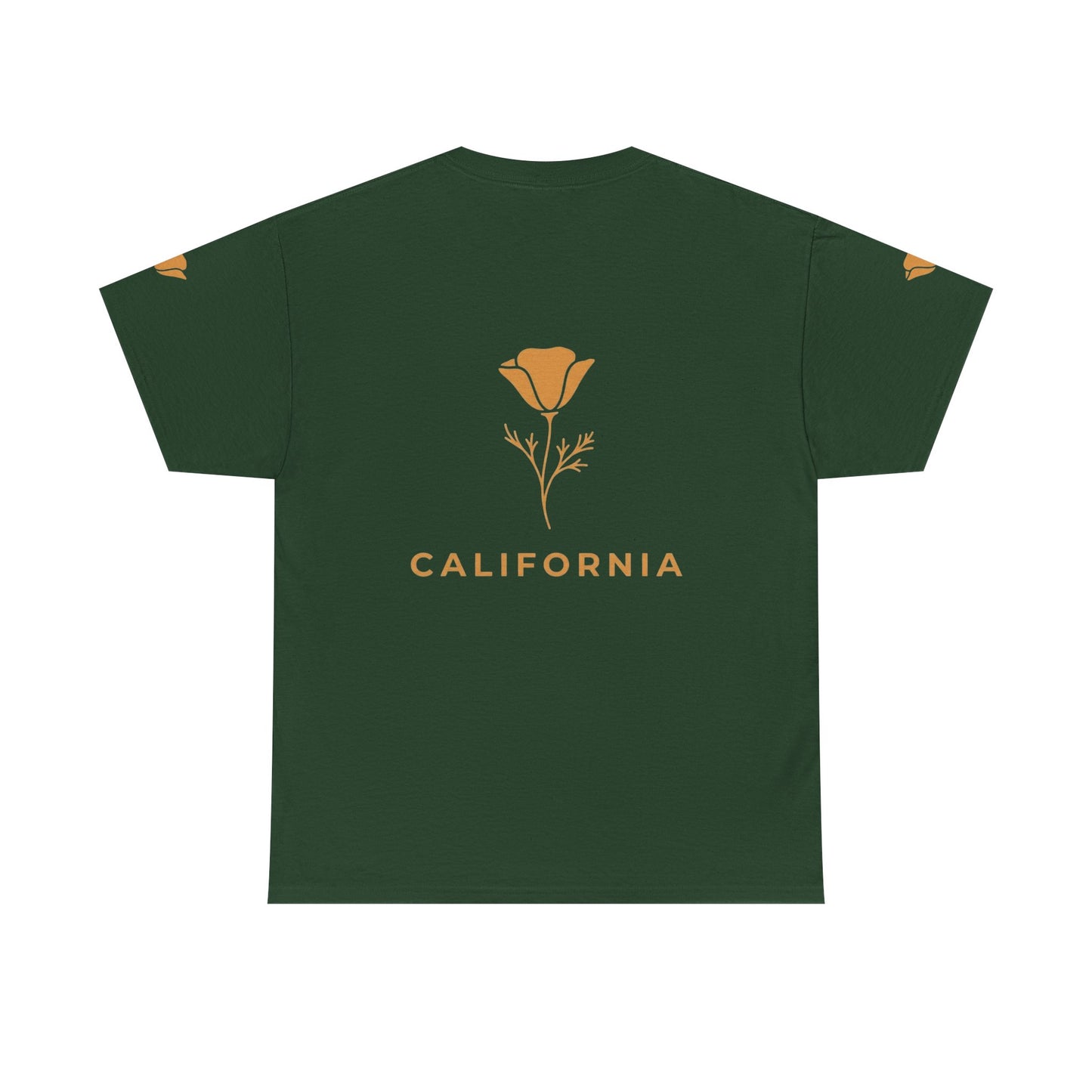 California Poppy Tee — Minimal Floral California T-Shirt