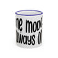 "Mẹ Mode: Always On" Accent Rim Coffee Mug for Vietnamese American Mothers