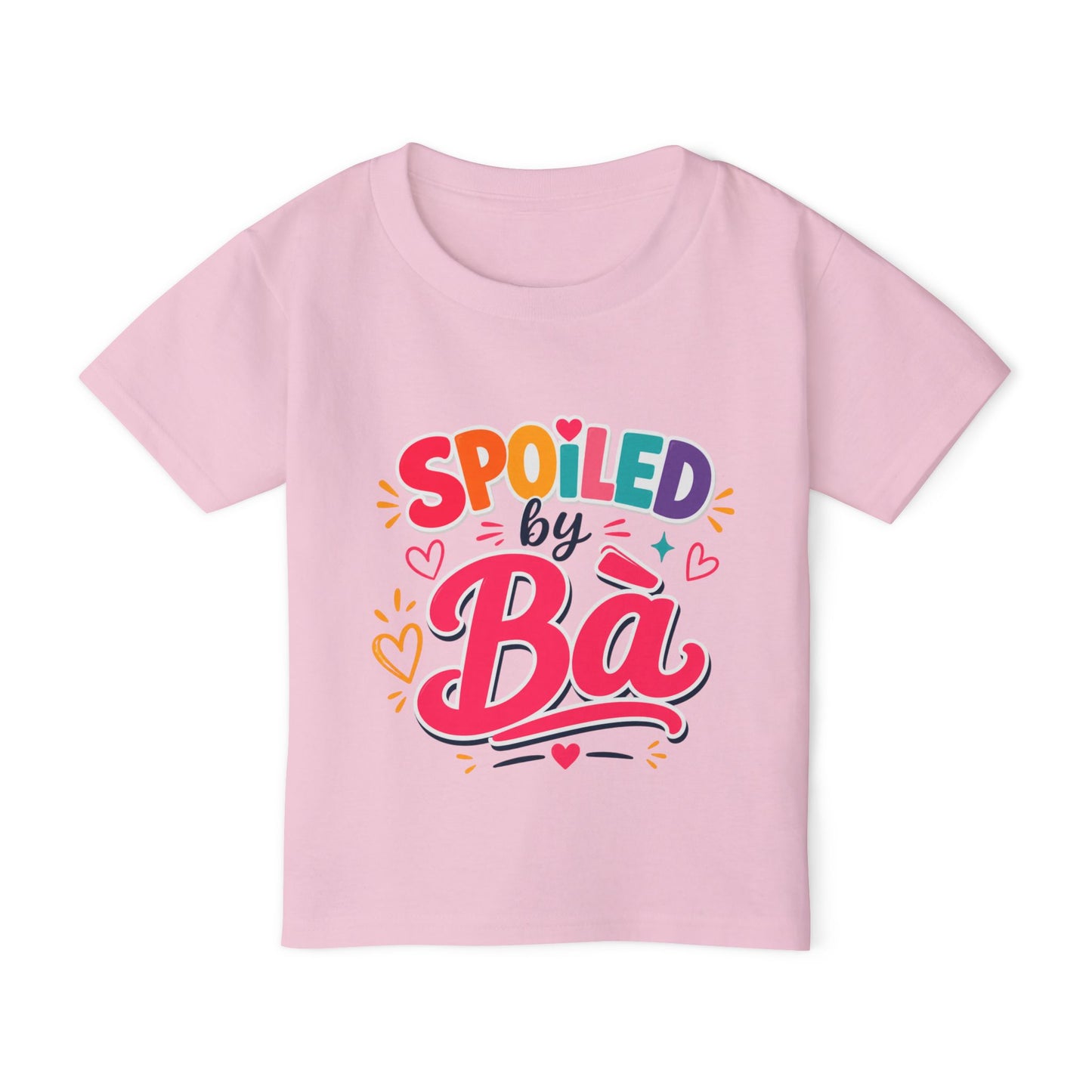"Spoiled by Bà" Toddler T-Shirt — Funny Vietnamese American Grandma Kids Tee, Grandkid Humor Gift Shirt