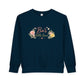 "Bà’s Little Love" Floral Vietnamese American Inspired Grandma Loving Toddler Sweatshirt
