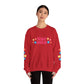 "Mẹ Mode: Always On" Vietnamese American Mom Floral Crewneck Sweatshirt