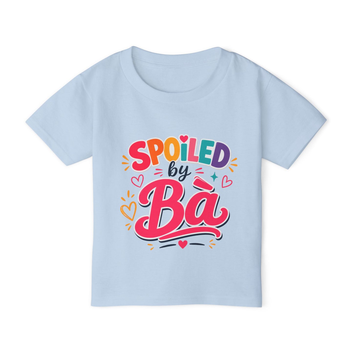 "Spoiled by Bà" Toddler T-Shirt — Funny Vietnamese American Grandma Kids Tee, Grandkid Humor Gift Shirt