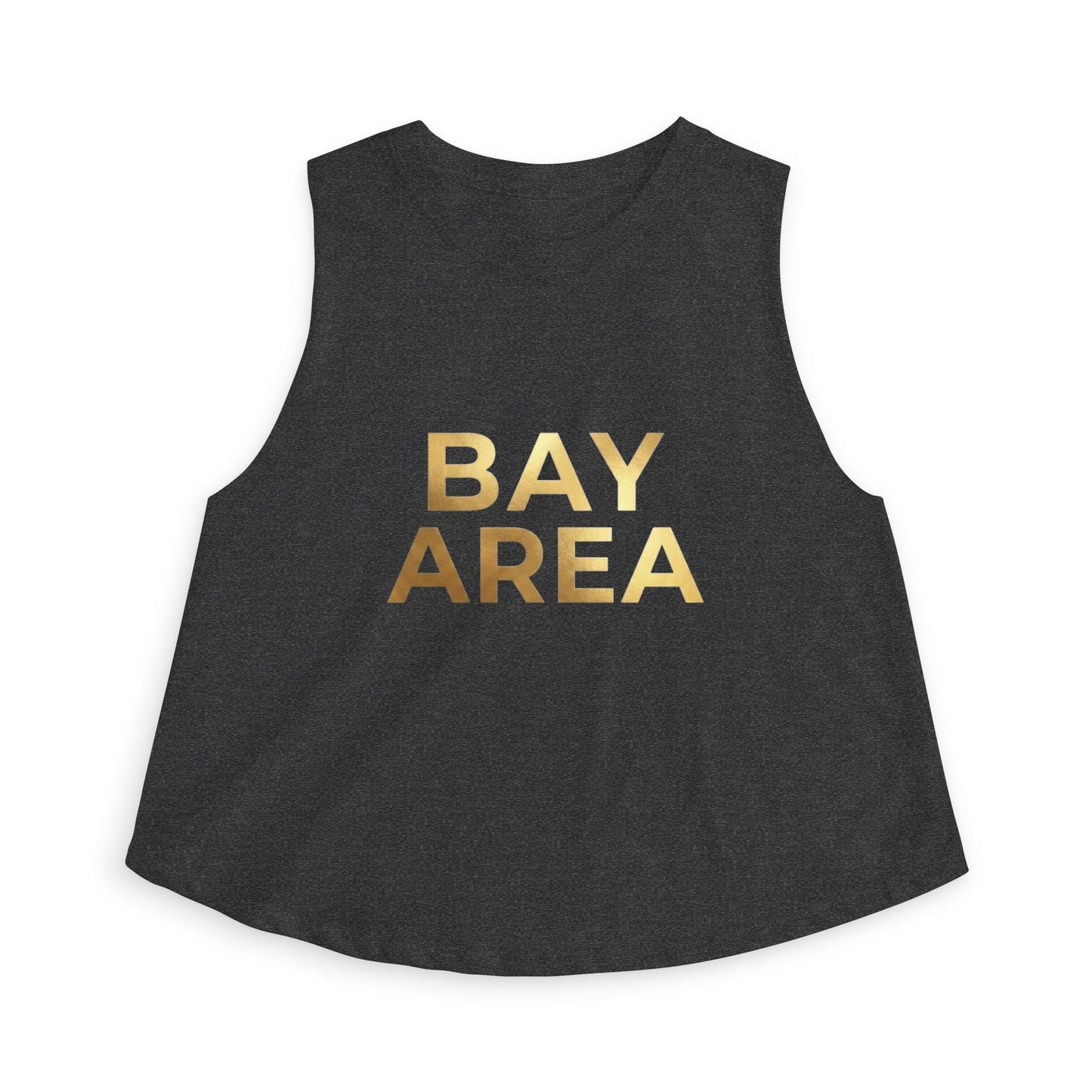 Bay Area Gold Foil Crop Top