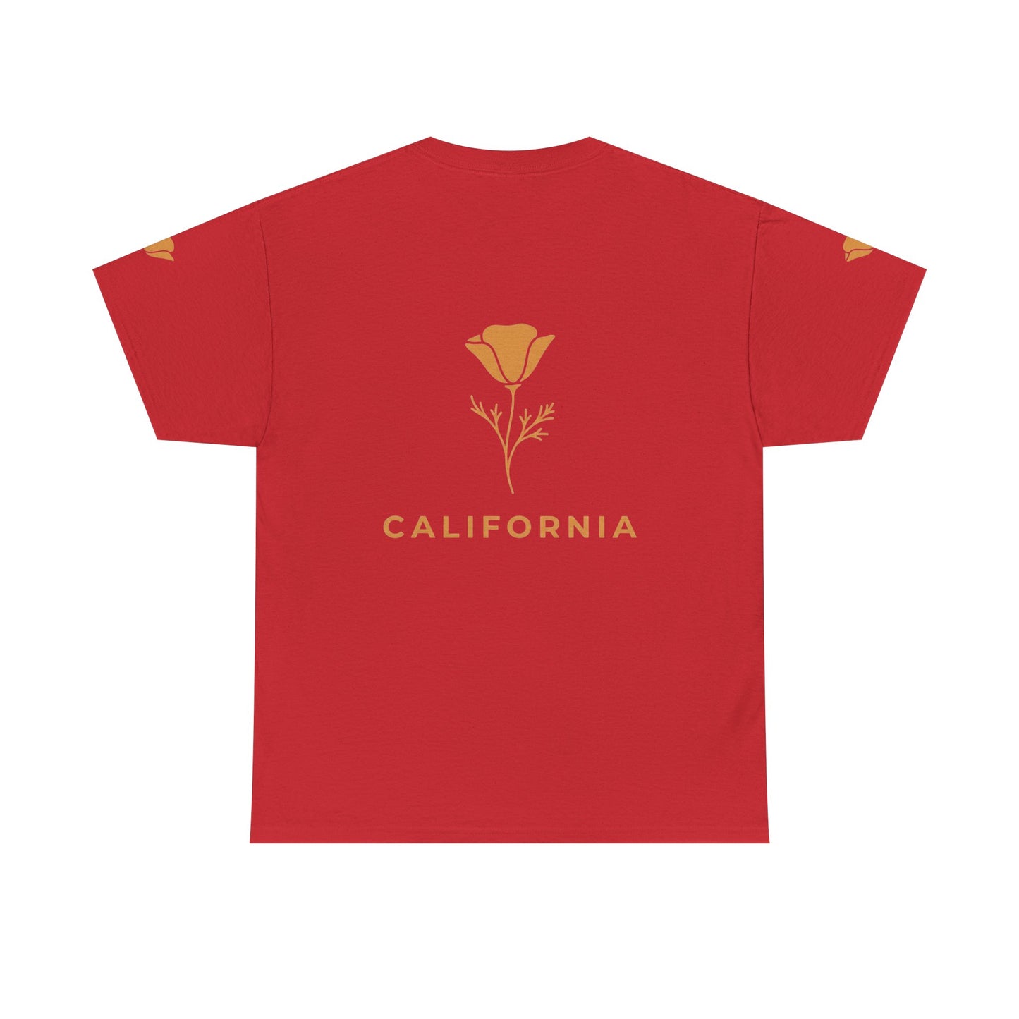 California Poppy Tee — Minimal Floral California T-Shirt