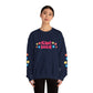 "Mẹ Mode: Always On" Vietnamese American Mom Floral Crewneck Sweatshirt