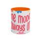 "Mẹ Mode: Always On" Floral Accent Coffee Mug (Pink) — Vietnamese American Mom Mug