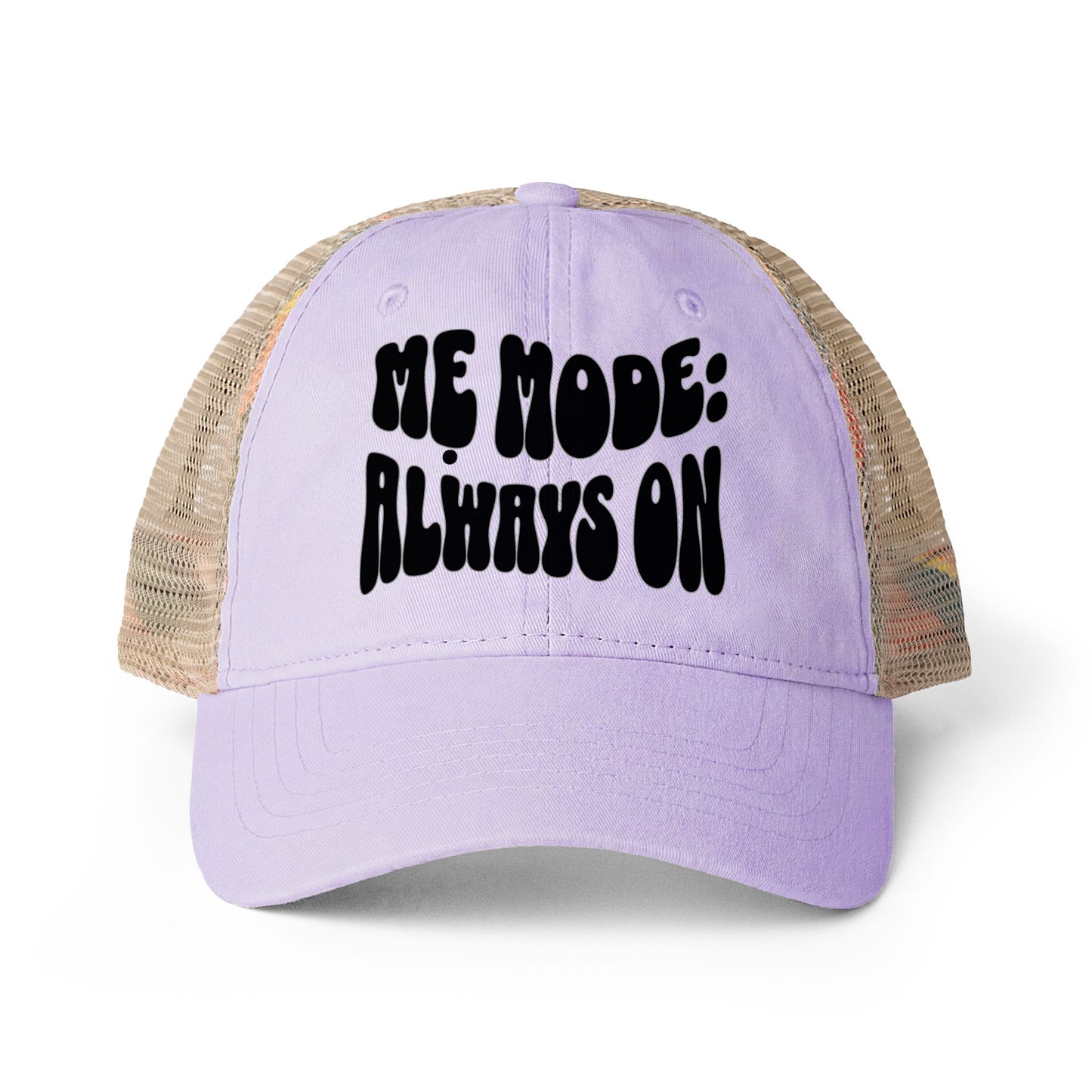 "Mẹ Mode: Always On" Vietnamese American Women's Washed Mesh-Back Cap