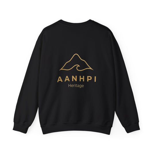 "AANHPI Heritage Pride" Crewneck Sweatshirt — Asian American Native Hawaiian Pacific Islander Heritage Month Pullover