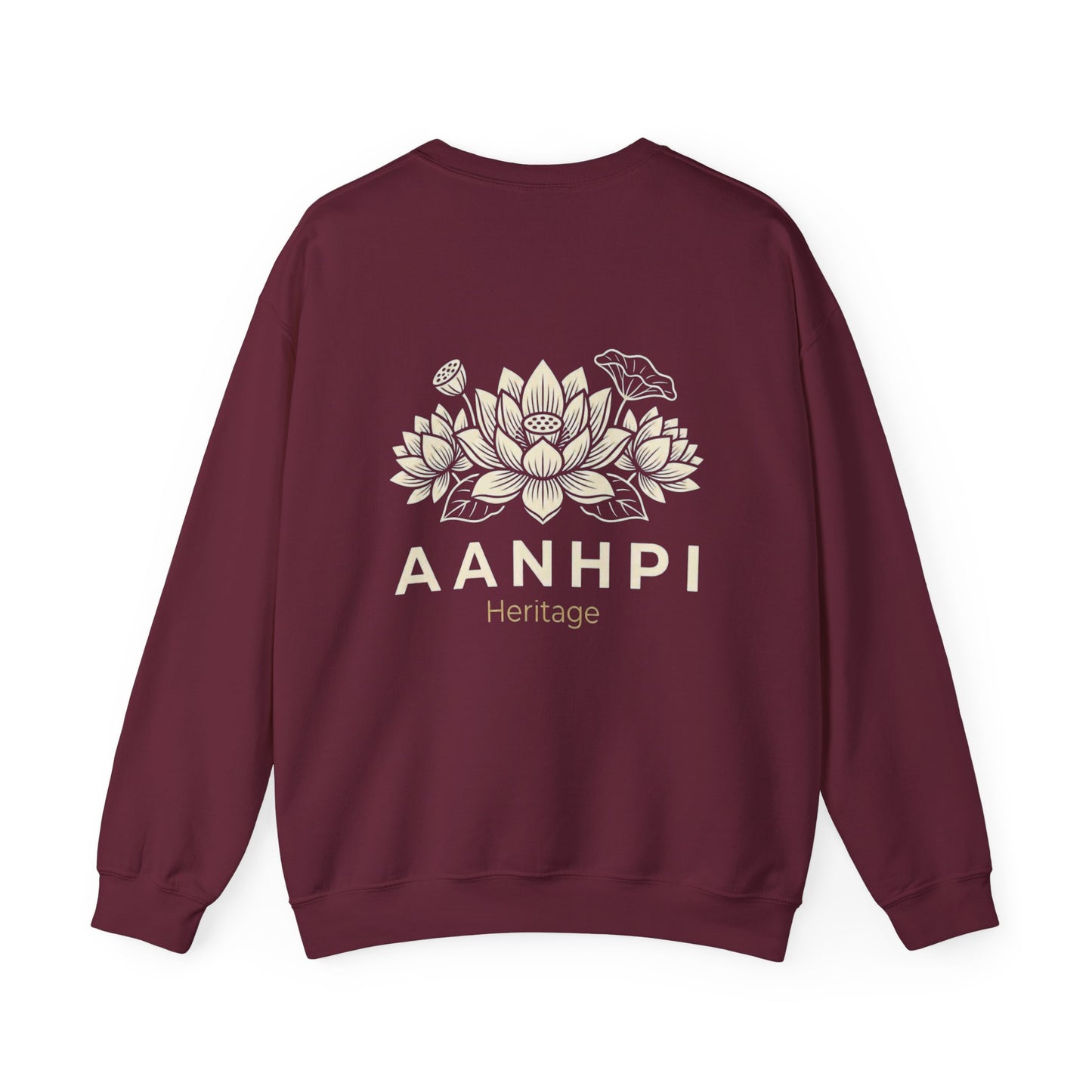 "AANHPI Heritage Pride" Crewneck Sweatshirt — Asian American Native Hawaiian Pacific Islander Heritage Month Pullover
