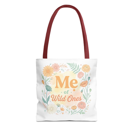 "Mẹ of Wild Ones" Floral Vietnamese-American Mom Tote Bag
