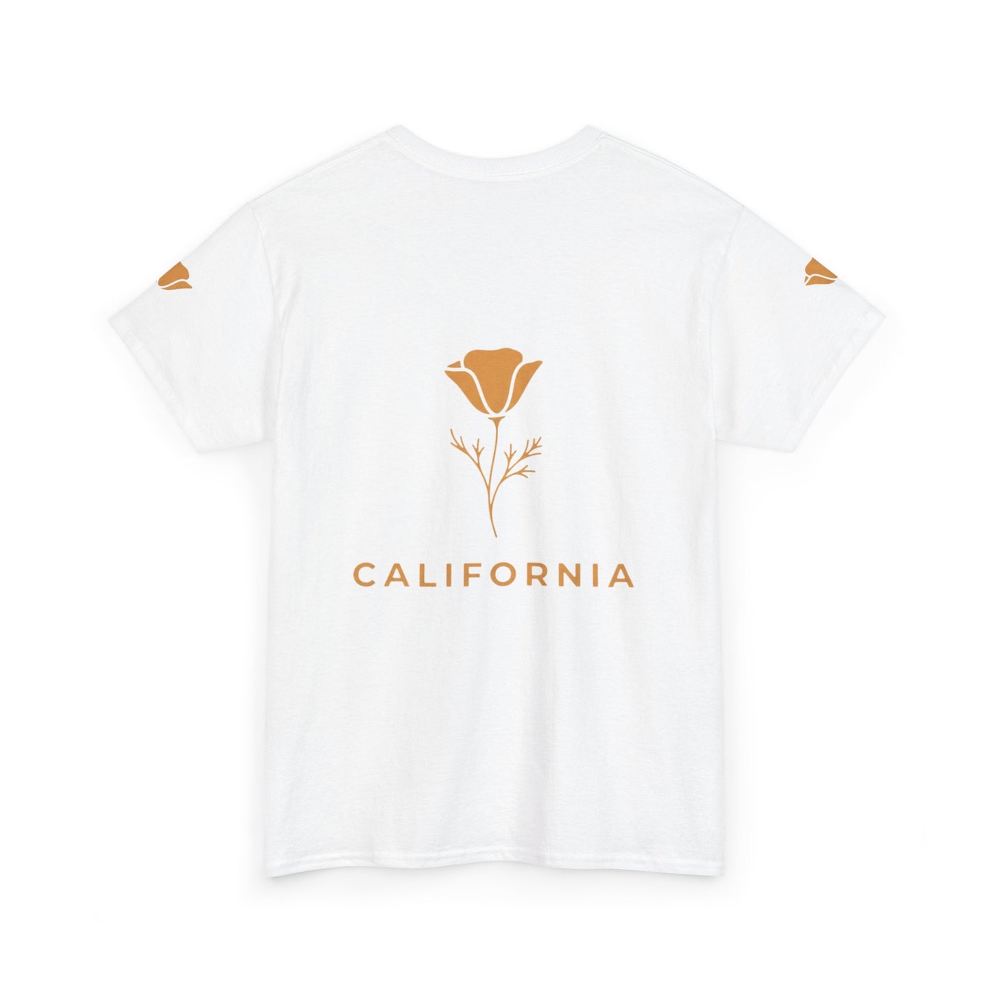 California Poppy Tee — Minimal Floral California T-Shirt