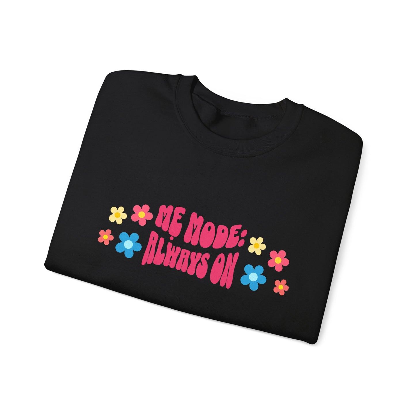 "Mẹ Mode: Always On" Vietnamese American Mom Floral Crewneck Sweatshirt