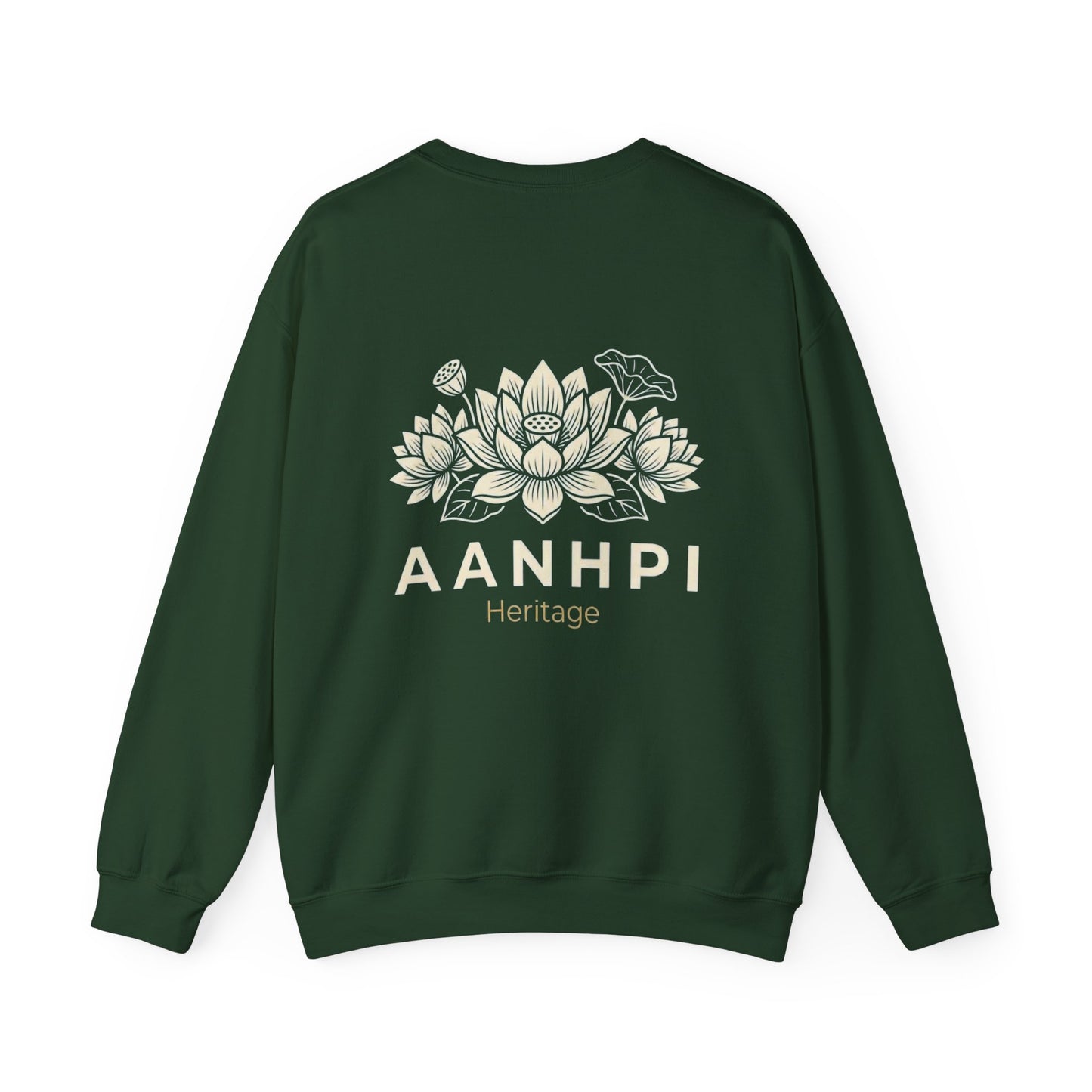 "AANHPI Heritage Pride" Crewneck Sweatshirt — Asian American Native Hawaiian Pacific Islander Heritage Month Pullover