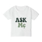 "Ask Mẹ" Toddler T-Shirt I Cute Vintage Green Typography Kids Tee