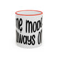 "Mẹ Mode: Always On" Accent Rim Coffee Mug for Vietnamese American Mothers