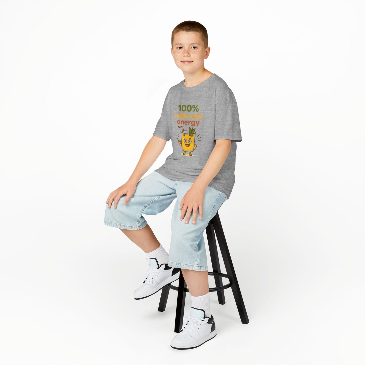 "100% Nước Mía Energy" Vietnamese Funny Kids Tee Shirt