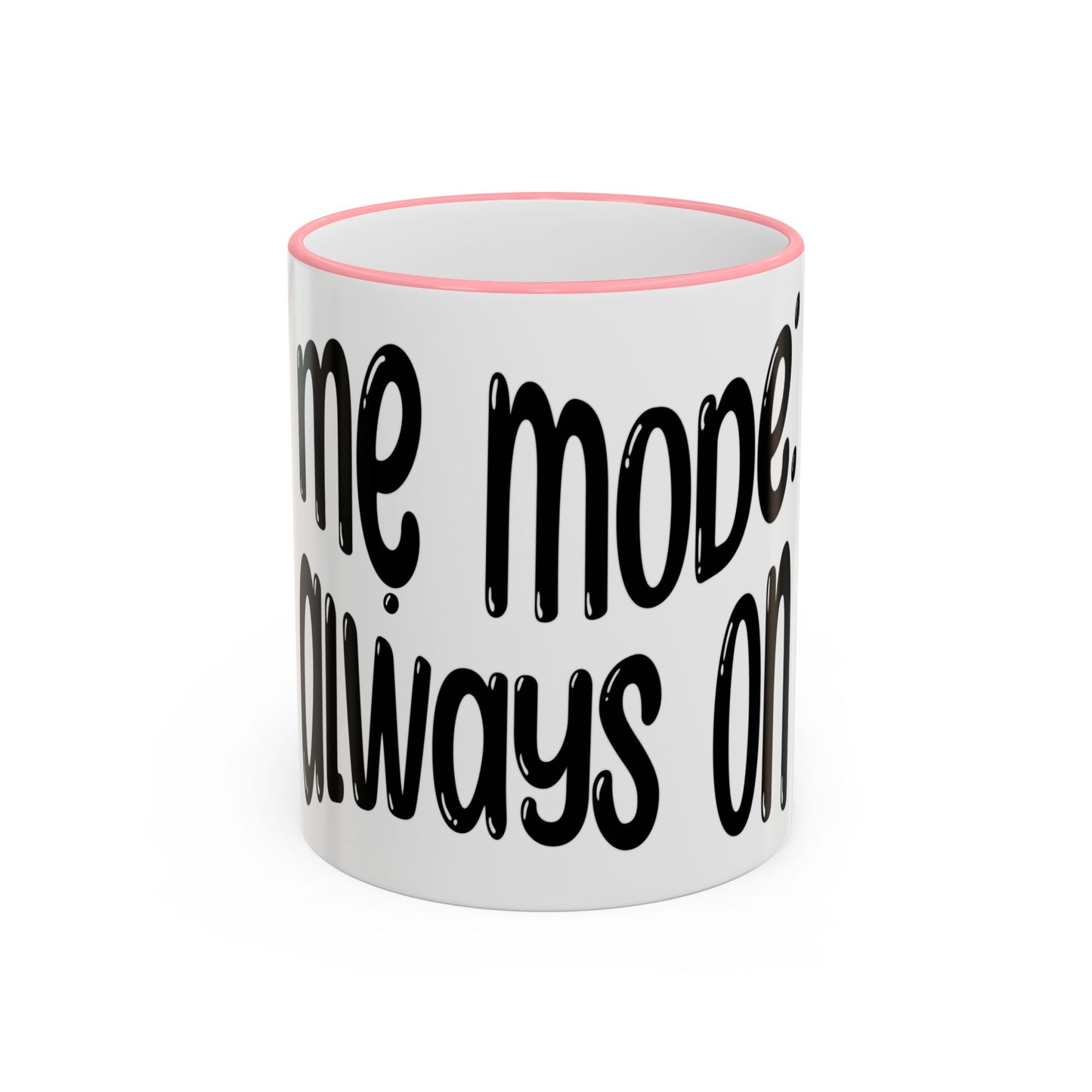 "Mẹ Mode: Always On" Accent Rim Coffee Mug for Vietnamese American Mothers