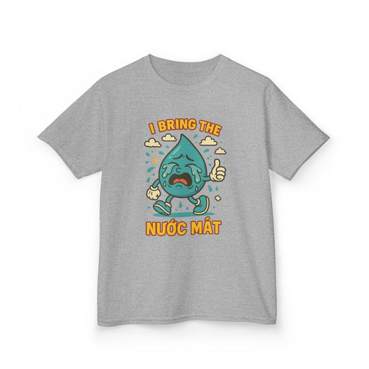 "I Bring The Nước Mắt" Kids Tee — Funny Vietnamese American 'I Bring The Tears' Drama Kid Youth T-Shirt