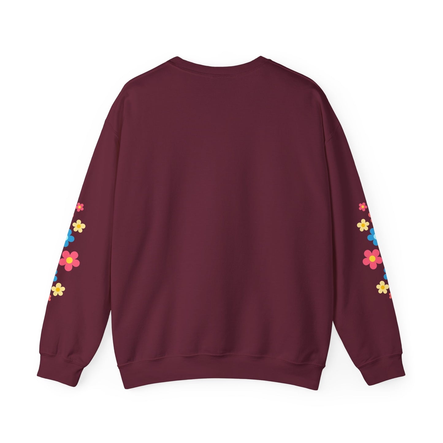 "Mẹ Mode: Always On" Vietnamese American Mom Floral Crewneck Sweatshirt