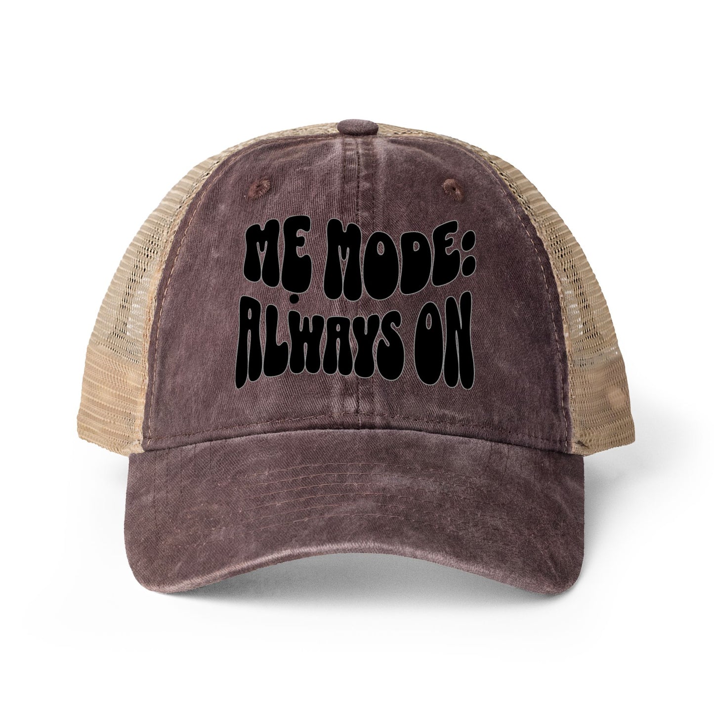 "Mẹ Mode: Always On" Vietnamese American Women's Washed Mesh-Back Cap