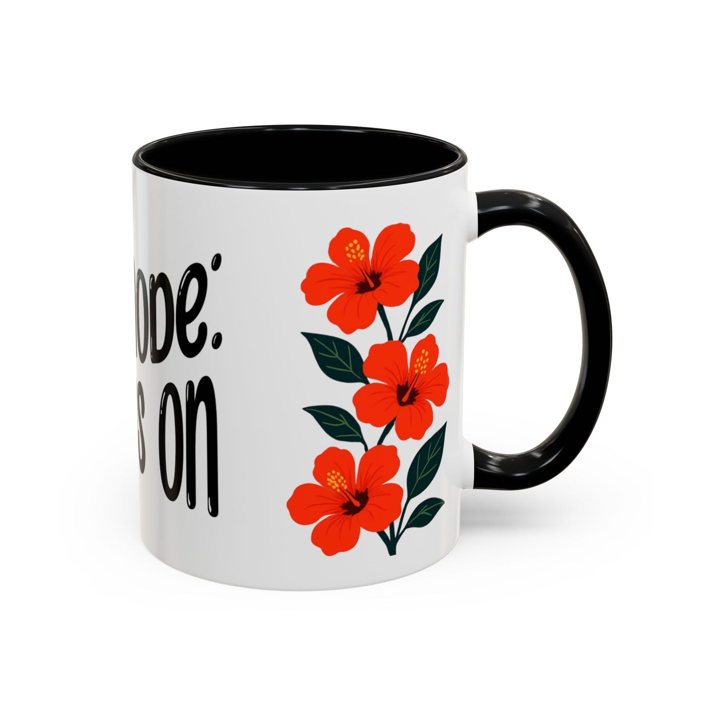 "Mẹ Mode: Always On" Red Floral Coffee Mug for Vietnamese American Moms