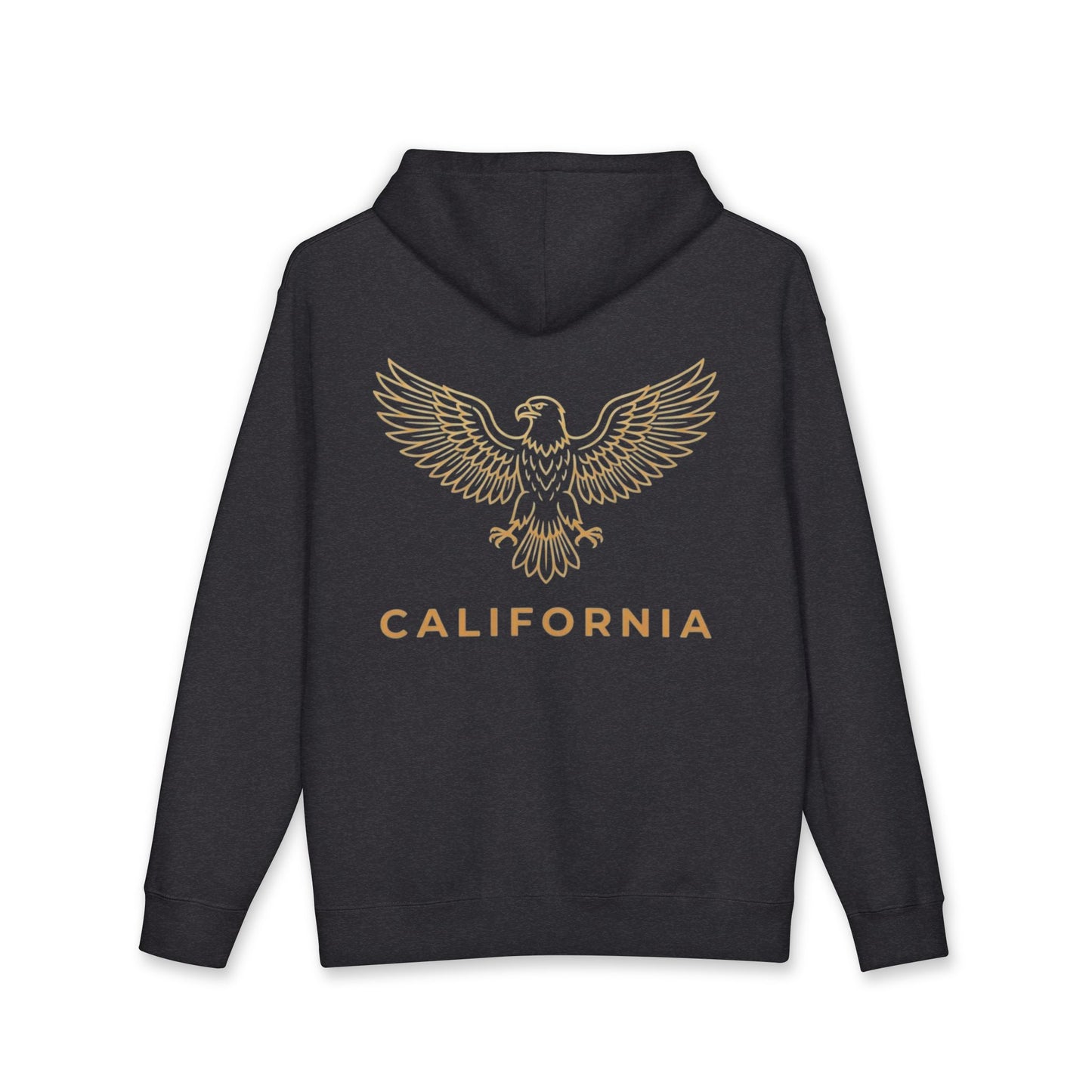 Eagle Outline Hoodie — Minimalist Soaring Eagle Graphic
