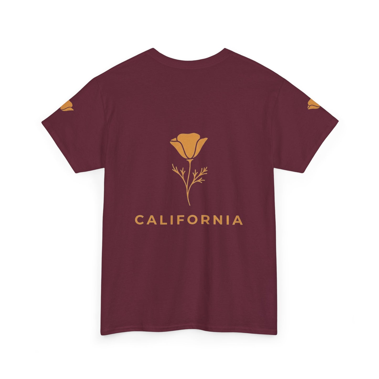 California Poppy Tee — Minimal Floral California T-Shirt