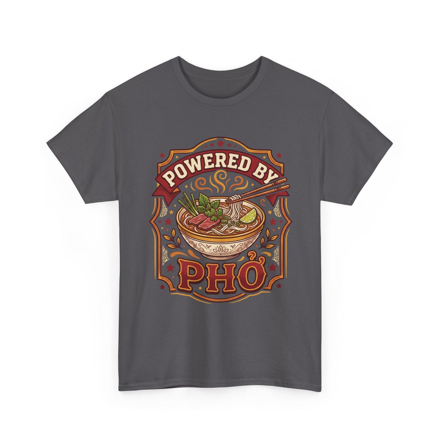 "Powered by Phở" T-Shirt — Vietnamese American Pride Tee