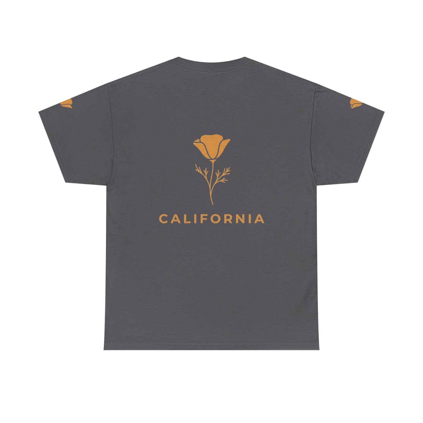 California Poppy Tee — Minimal Floral California T-Shirt