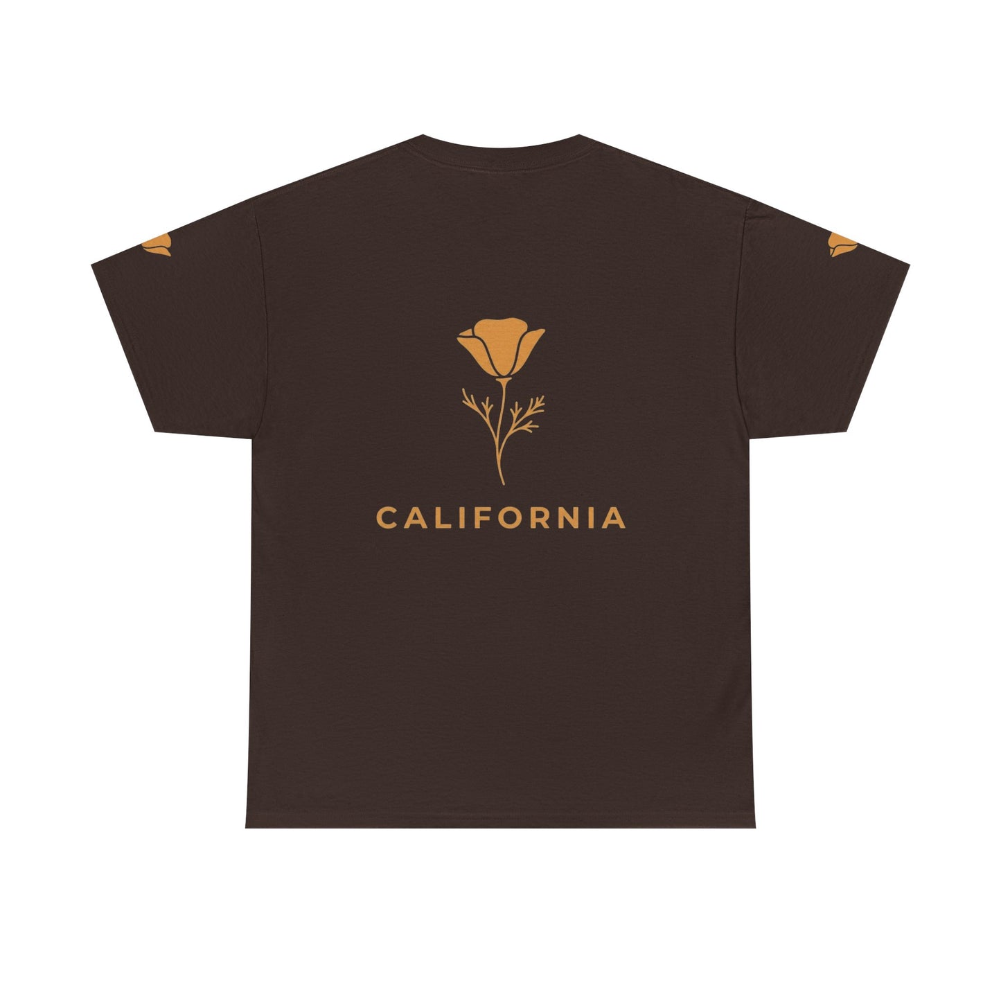 California Poppy Tee — Minimal Floral California T-Shirt