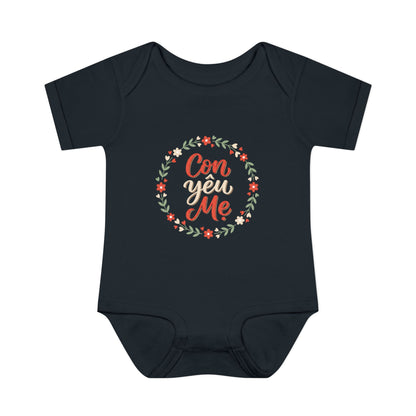 "Con Yêu Mẹ" Baby Onesie — Vietnamese American 'I Love Mom' Newborn Bodysuit, Cute Mother's Day Baby Gift
