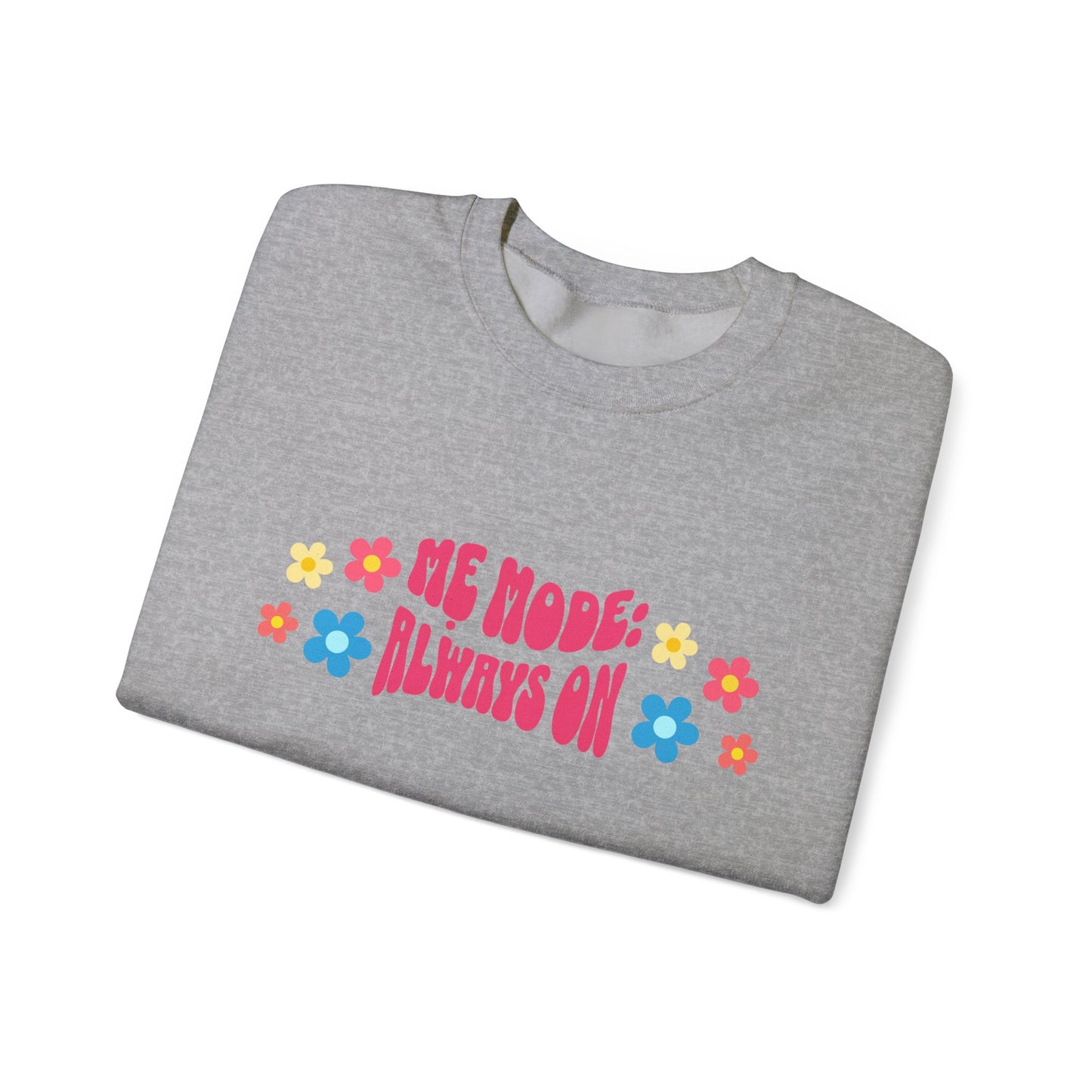 "Mẹ Mode: Always On" Vietnamese American Mom Floral Crewneck Sweatshirt