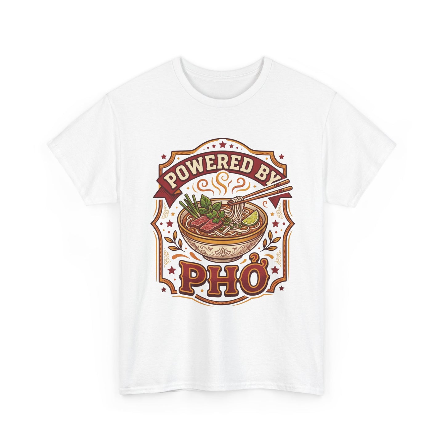 "Powered by Phở" T-Shirt — Vietnamese American Pride Tee