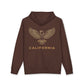 Eagle Outline Hoodie — Minimalist Soaring Eagle Graphic