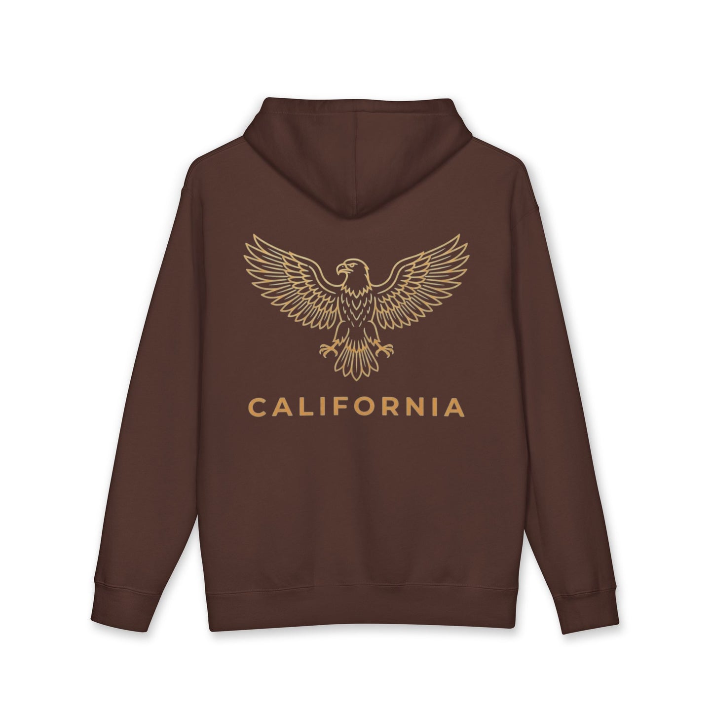 Eagle Outline Hoodie — Minimalist Soaring Eagle Graphic