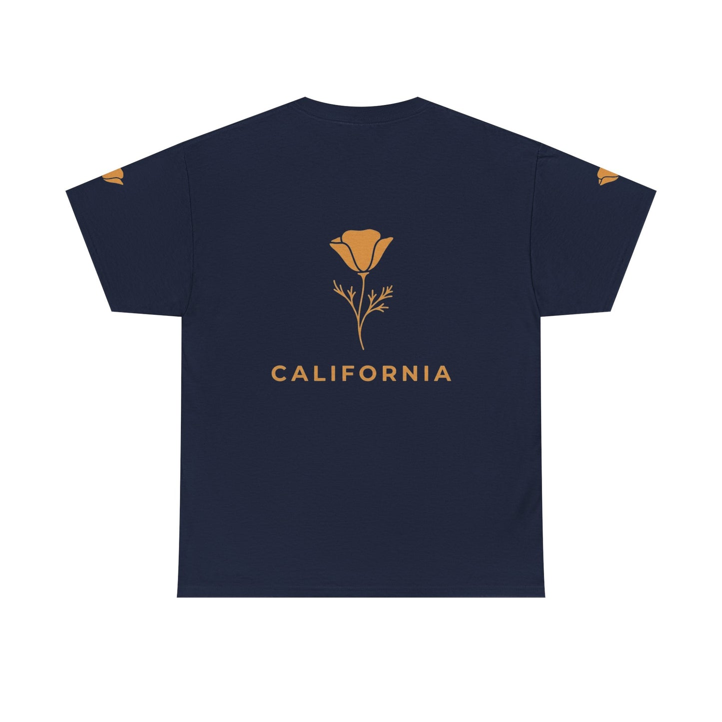California Poppy Tee — Minimal Floral California T-Shirt