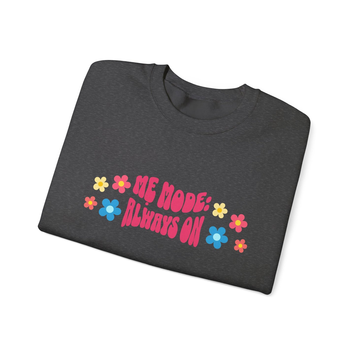 "Mẹ Mode: Always On" Vietnamese American Mom Floral Crewneck Sweatshirt