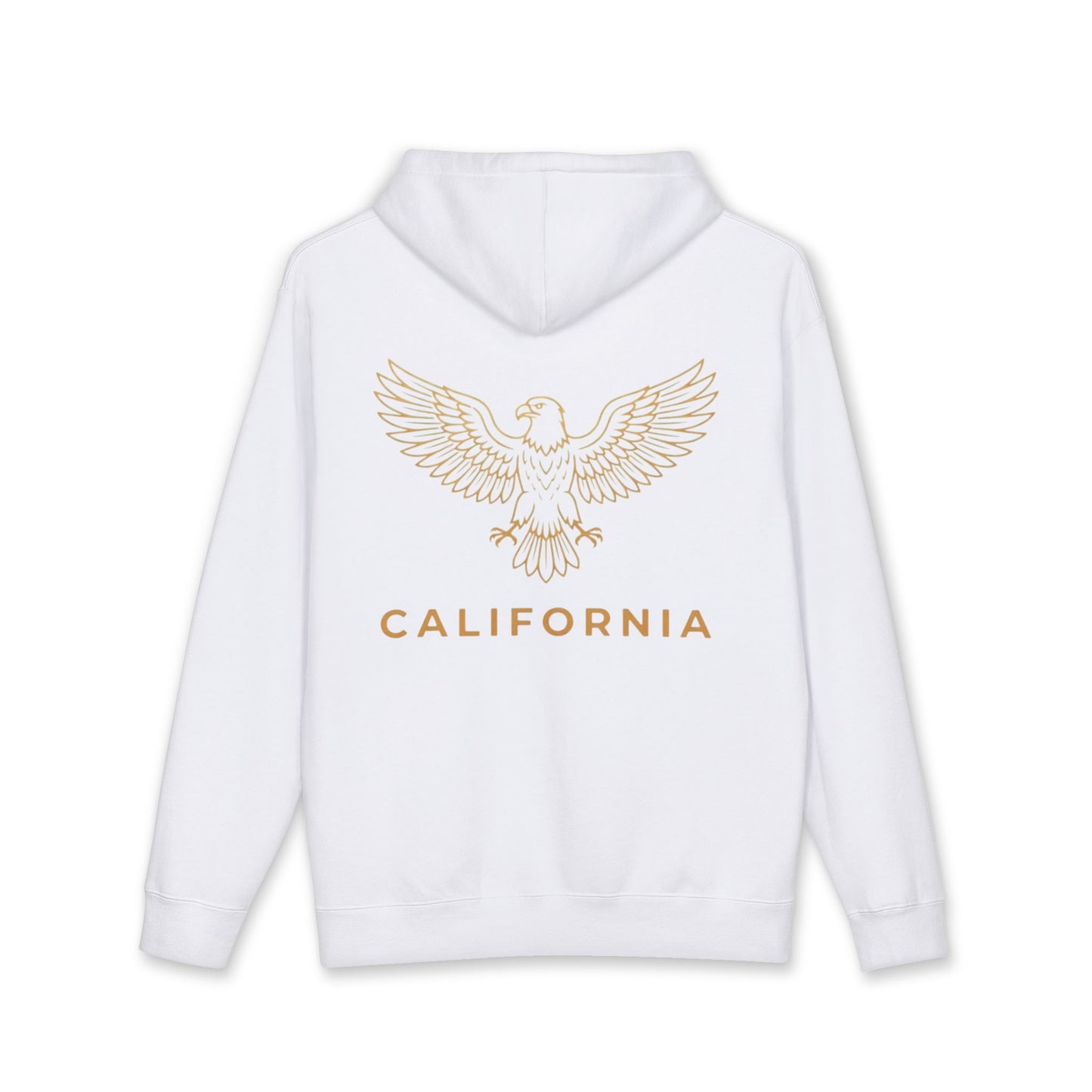 Eagle Outline Hoodie — Minimalist Soaring Eagle Graphic