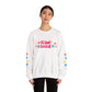 "Mẹ Mode: Always On" Vietnamese American Mom Floral Crewneck Sweatshirt