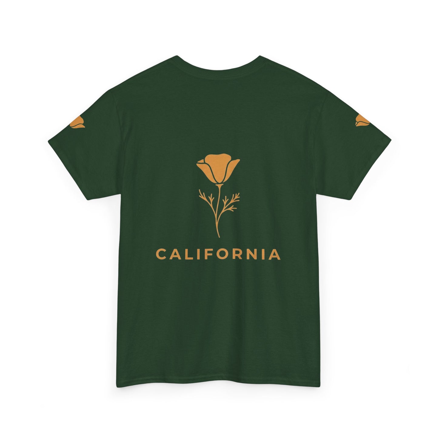 California Poppy Tee — Minimal Floral California T-Shirt