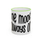 "Mẹ Mode: Always On" Accent Rim Coffee Mug for Vietnamese American Mothers