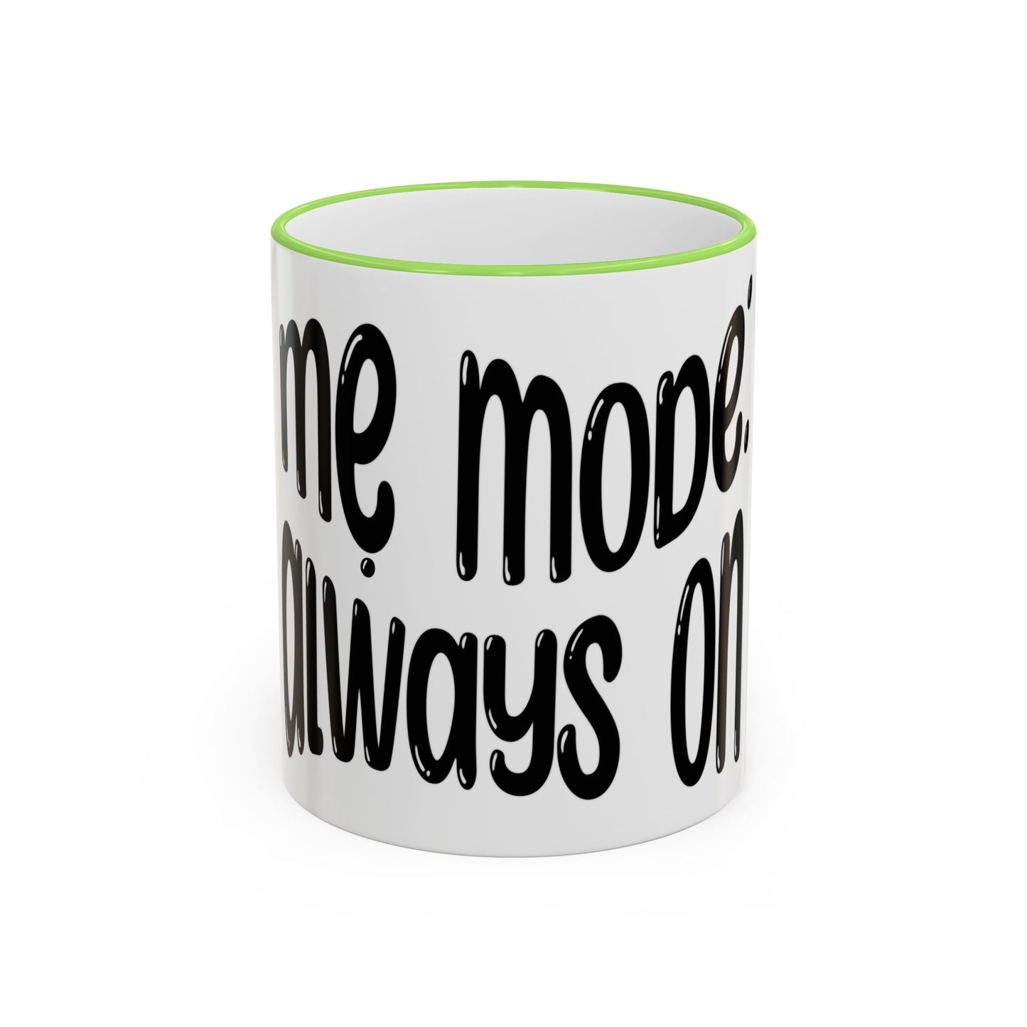 "Mẹ Mode: Always On" Accent Rim Coffee Mug for Vietnamese American Mothers