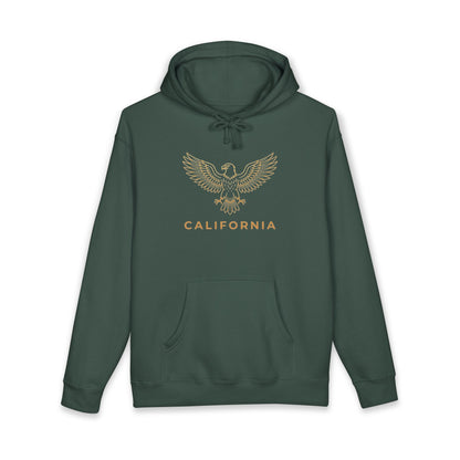 California Eagle Hoodie — Minimal Gold Graphic Pullover