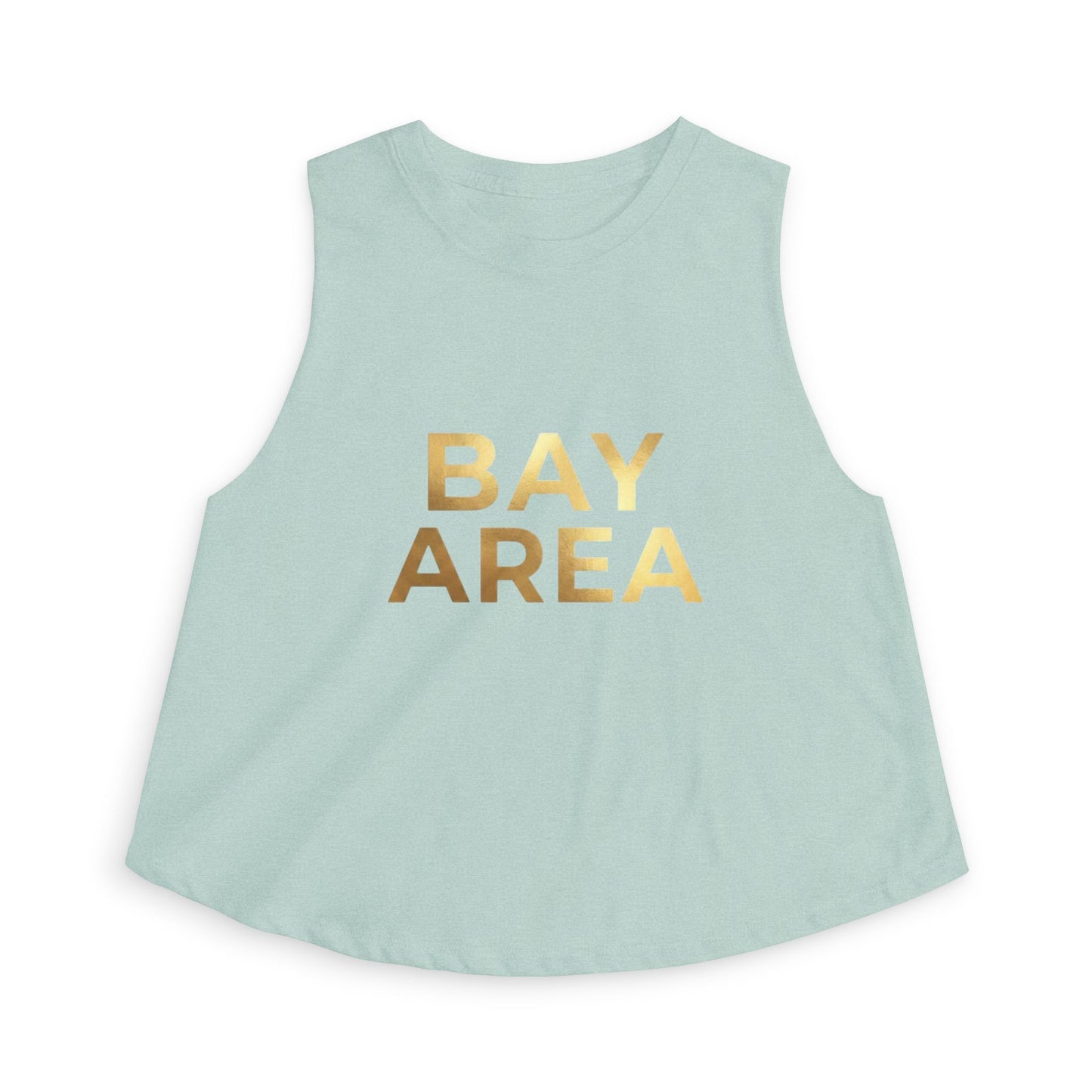 Bay Area Gold Foil Crop Top