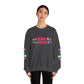 "Mẹ Mode: Always On" Vietnamese American Mom Floral Crewneck Sweatshirt