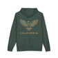 Eagle Outline Hoodie — Minimalist Soaring Eagle Graphic
