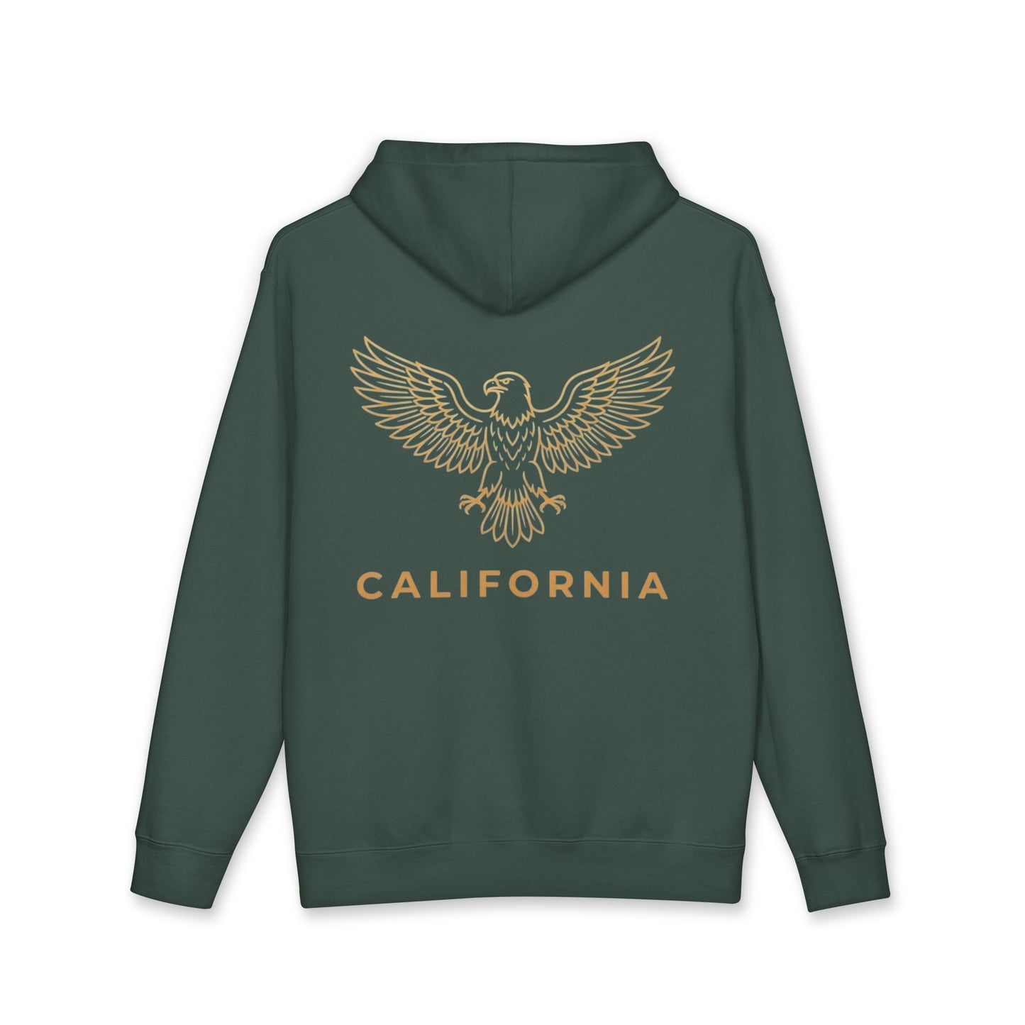 Eagle Outline Hoodie — Minimalist Soaring Eagle Graphic