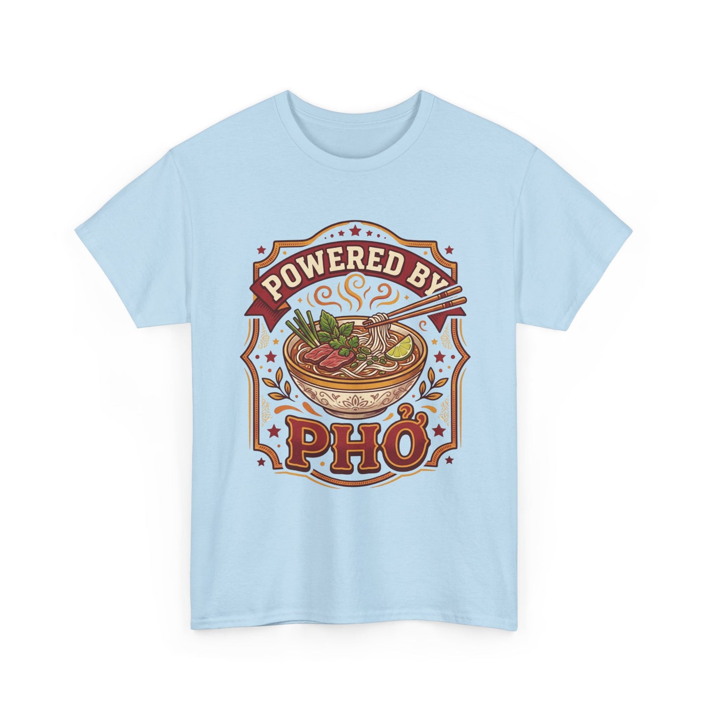 "Powered by Phở" T-Shirt — Vietnamese American Pride Tee